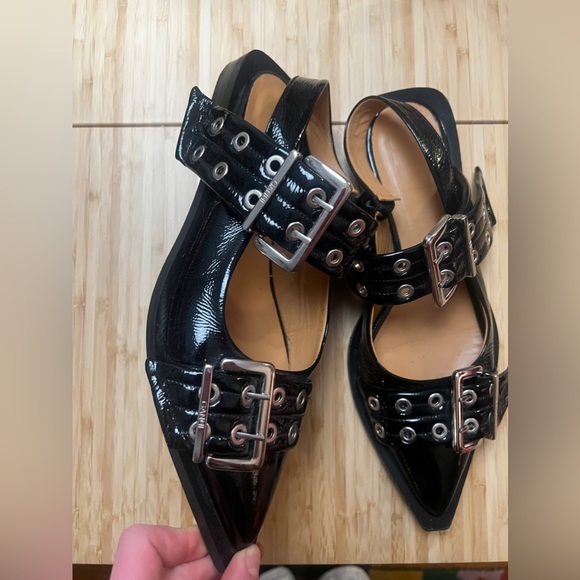 Ganni Ballerina Buckle Flats size 10, EU 40 - Picture 1 of 7